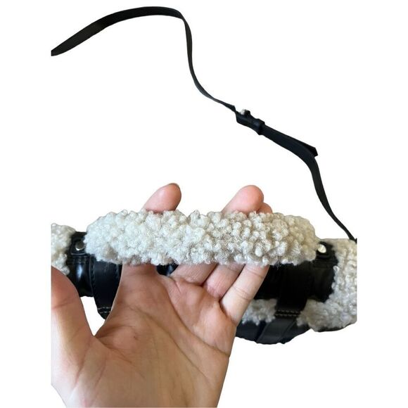 ZARA QUILTED CITY BAG Blogger’s Favourite Leather Sherpa - Picture 12 of 16